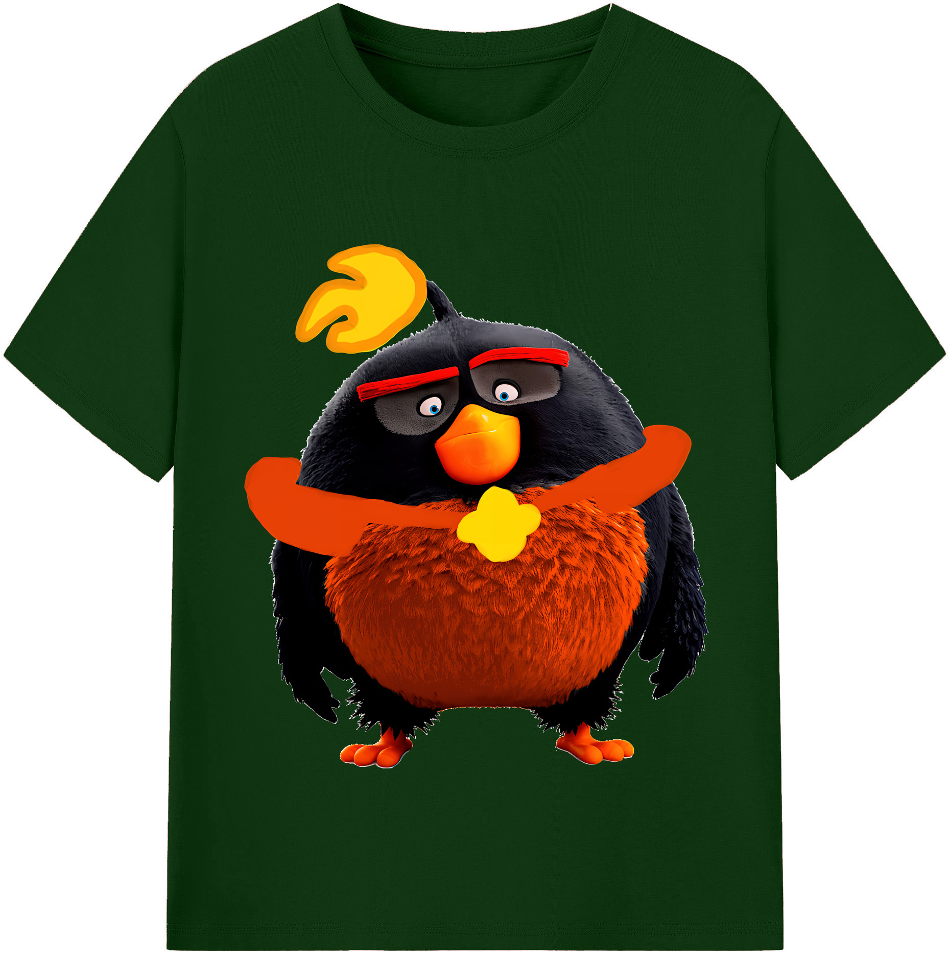 （画像用） Angry Birds アングリーバード 綿100％半袖Tシャツ（フロントプリント）